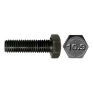 24MM-3.00 Boulon à Tête Hexagonale Entièrement Fileté Noir GR 10.9