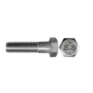 12MM Boulons à Tête Hexagonale Acier Galvanisé à Chaud