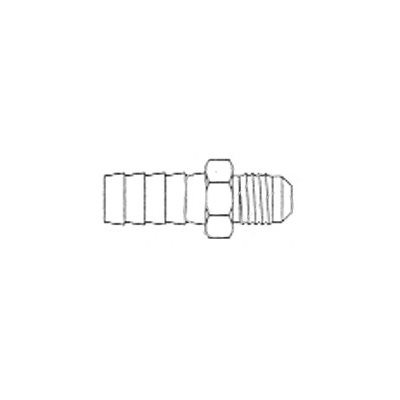 Embout de Tuyau X Mâle Évasé 45° ID 3 / 8 X Tube 5 / 16