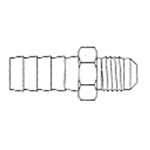 Hose Barb X Male 45° Flare ID 5 / 16 X Tube 5 / 16