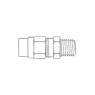 Hose Connector Air Brake Hose Ends H3 / 8 X Male Pipe 1 / 4
