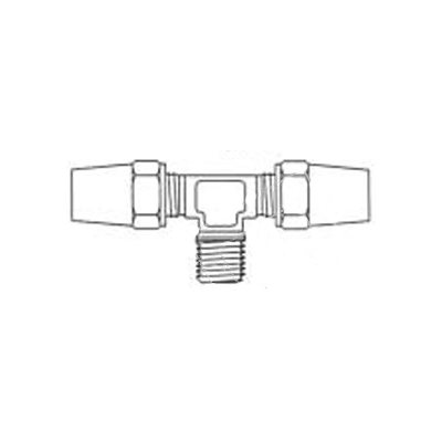 Copper Male Branch Tee Air Brake T1 / 2 X T1 / 2 X MPT1 / 2