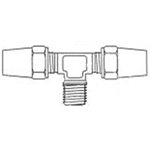Copper Male Branch Tee Air Brake T1 / 2 X T1 / 2 X MPT1 / 2