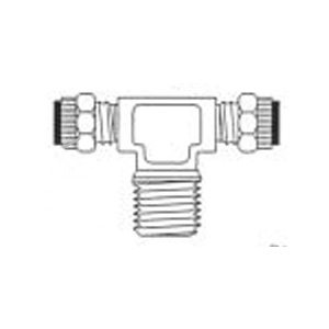Té de Branche Mâle Flo Pour Tuyau T1 / 2 X T1 / 2 X MPT3 / 8
