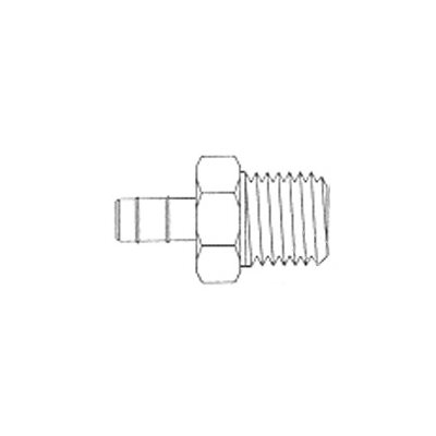 Connecteur Mâle de Raccord à Clip sur le Tuyau T1 / 4 X MPT1 / 16