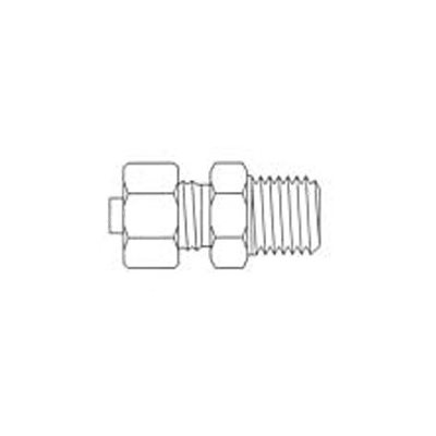 Connecteur Mâle à Compression en Laiton T5 / 16 X MPT1 / 8