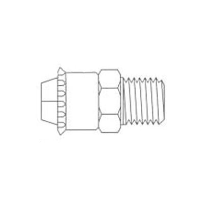 Connecteur Mâle de Nylon Pousse-Clip T3 / 8 X MPT1 / 4 Connecteur Mâle de Nylon Pousse-Clip T3 / 8 X MPT1 / 4