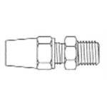 Copper Male Connector Air Brake T5 / 8 X MPT3 / 4