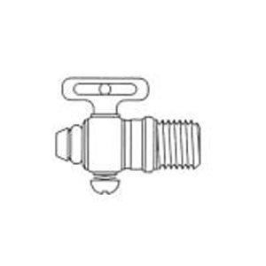 Brass Air Cock Male Drain Type (male pipe one end) 