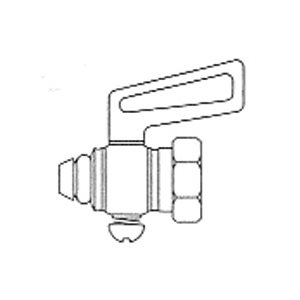 Brass Air Cock Male Drain Type (pipe one end) 