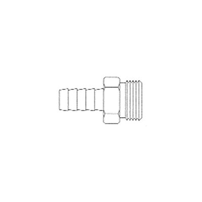 Raccord Cannelé Mâle 3 / 8 X H.T. 3 / 4-11-1 / 2NH Raccord Cannelé Mâle 3 / 8 X H.T. 3 / 4-11-1 / 2NH