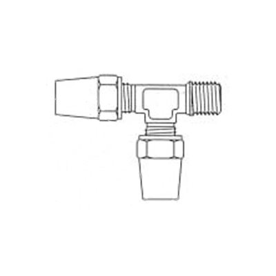 Copper Male Run Tee Air Brake T5 / 8 X MPT1 / 2 X T5 / 8 Copper Male Run Tee Air Brake T5 / 8 X MPT1 / 2 X T5 / 8
