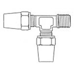 Copper Male Run Tee Air Brake T1 / 2 X MPT1 / 2 X T1 / 2