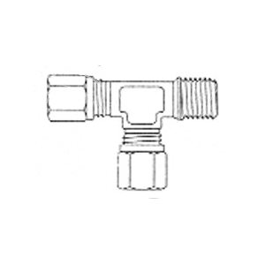 Male Run Tee Air Brake Fitting for Copper Fitting 1 / 2