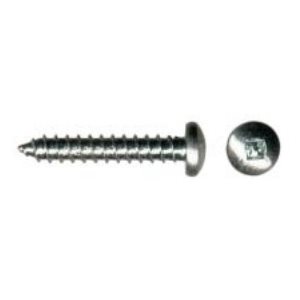 #10 Vis à Métal / Bois Tête Blanche Pan Plaqué Zinc