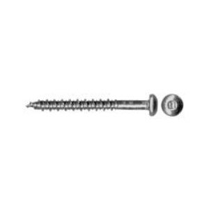 #8 Vis à Particule Tête Ronde Prise Carré, Plaqué Zinc (Vrac)