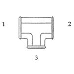 Raccord à Conduit Té Reducteur Femelle FPT1'' X FPT1 / 2 X FPT1''