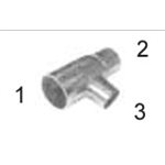 Té Réducteur en Cuivre 1-1 / 4 x 1-1 / 4 x 3 / 4