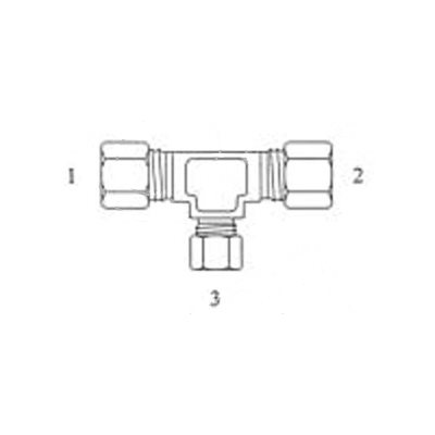 90° Reducing Union Elbow T1 / 2 X T3 / 8