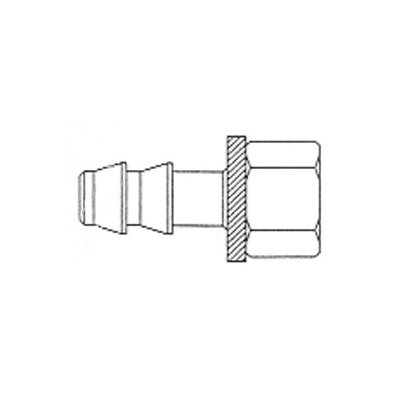 Lok on Hose Barb Rigid Female Inverted Flare ID 1 / 2 X FPT1 / 2