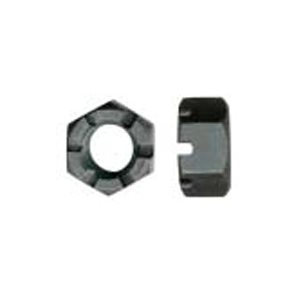 Écrous S.F Hexagonaux à Créneau UNC Noir (Vrac)