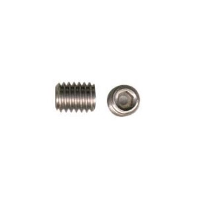10-24 X 3 / 16 Socket Set Screws Flat Point Stainless Steel 304