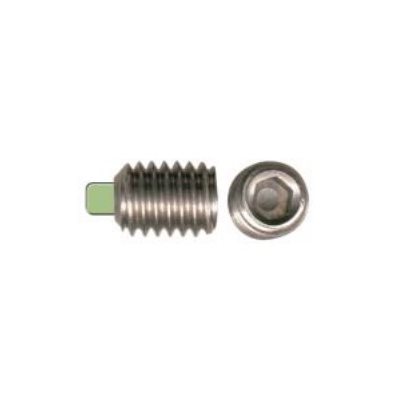1 / 2-13 X 3 / 8 Vis de Pression à Six Pan Creux Pointe en Nylon Acier Inoxydable 1 / 2-13 X 3 / 8 Vis de Pression à Six Pan Creux Pointe en Nylon Acier Inoxydable