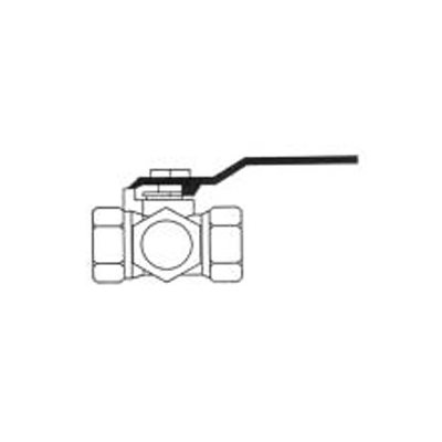 Standard Port Three Way Ball Valve 1 / 2 Standard Port Three Way Ball Valve 1 / 2