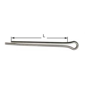 1 / 16" Dia Goupille Fendue en Acier Noir
