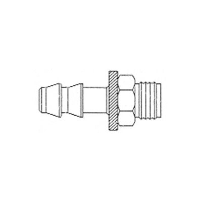 Lok on Hose Barb Swivel Male Inverted Flare ID 1 / 2 X MPT1 / 2