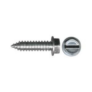 #14 Vis Taraudeuse à Tête Rainurée Hexagone Avec Rondelle Stainless Steel 304