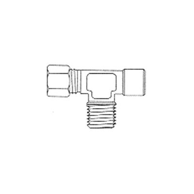 Tee de Compression T1 / 4 X FPT1 / 8 X MPT1 / 8 Tee de Compression T1 / 4 X FPT1 / 8 X MPT1 / 8