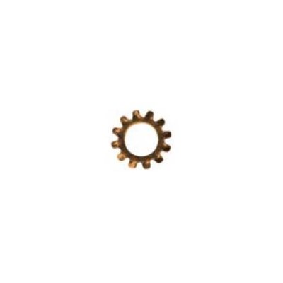 #4 Rondelles de Blocage Dentelées Silicone Bronze #4 Rondelles de Blocage Dentelées Silicone Bronze