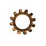 #6 Rondelles de Blocage Dentelées Silicone Bronze