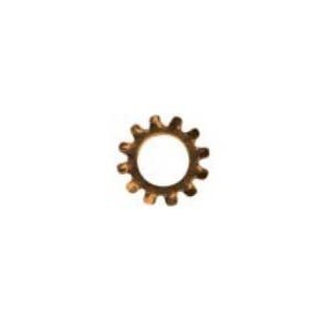 Rondelles de Blocage Dentelées Externe Silicone Bronze