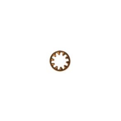 #4 Rondelles de Blocage Dentelées Interne Silicone Bronze #4 Rondelles de Blocage Dentelées Interne Silicone Bronze