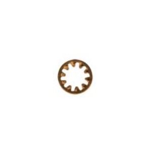 Rondelles de Blocage Dentelées Interne Silicone Bronze