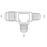 Union Tee (Reducing on Run and Branch) T1-1 / 2 X T2-3 / 8 X T3-3 / 9