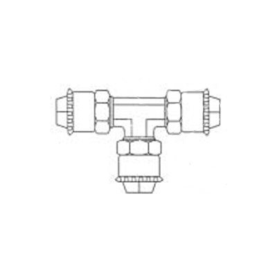 Té Union en Nylon Pousse-Clip T5 / 32 Té Union en Nylon Pousse-Clip T5 / 32
