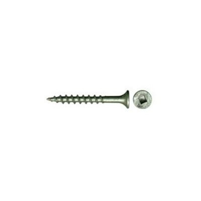 10 X 3-1 / 2 Pressure Treated Flat Wood Screws With Green Ceramic Coating