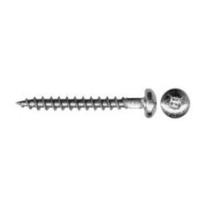 6 X 1 / 2 Pan Head Square Socket Wood Screws, Steel (Bulk)