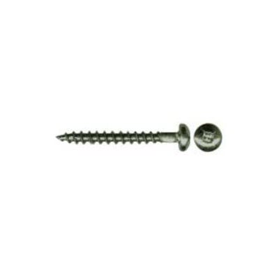 6 X 1 Pressure Treated Pan Wood Screws With Green Ceramic Coating Coarse Thread