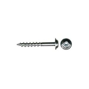 8 X 1-1 / 8 Pan Washer Head Socket Wood Screws, Zinc Plated, High-Low